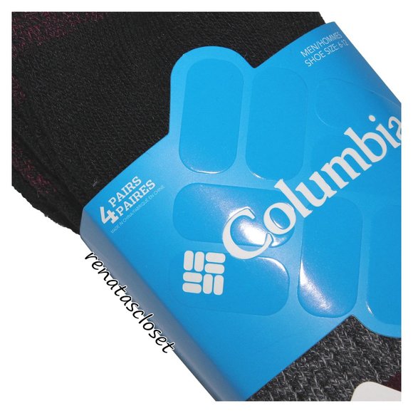 Columbia Men's 4-Pair Top Striped Crew Sock Set NWT - Picture 4 of 8